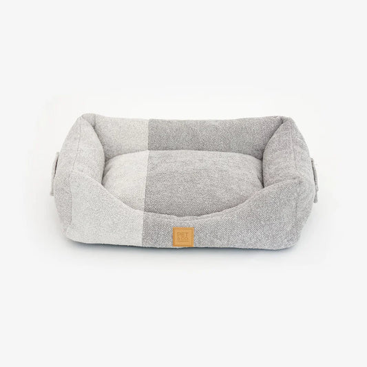 Luxus-Hundebett Kingston Contrast – Grau