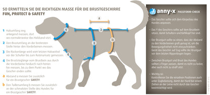 Brustgeschirr Fun - Rot/Schwarz