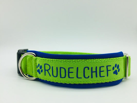 Collar 'Rudelchef' royal/light green