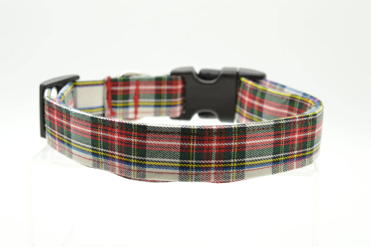 Halsband White Tartan